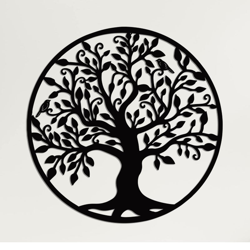DEKADRON Metal Wall Art - Tree of Life - Family Tree Metal Wall Decor Home Office Decoration Bedroom Living Room Decor (23" W x 24" H/58x61cm) - Image 1